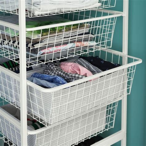 metal boxes as shelves|ikea basket shelves.